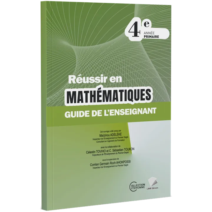 Couverture de Réussir en Mathématiques - 4ème Primaire (Guide de l'enseignant)