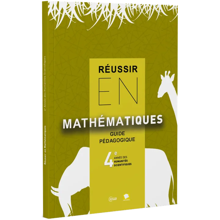 Couverture de Réussir en Mathématiques - 4ème Année Hum (Guide pédagogique)