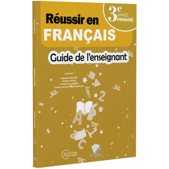 Couverture de Réussir en Français - 3ème Primaire (Guide de l'enseignant)