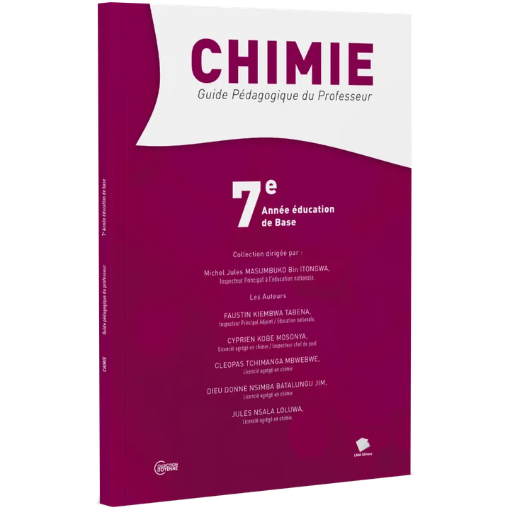 Couverture de Chimie - 7ème Année EB (Guide pédagogique du professeur)