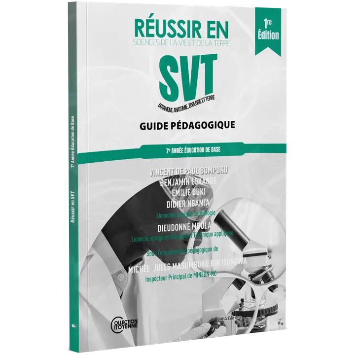 Couverture de Réussir en SVT - 7ème Année EB (Guide pédagogique)