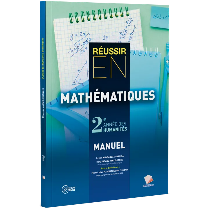 Couverture de Réussir en Mathématiques - 2ème Année Hum (Manuel)