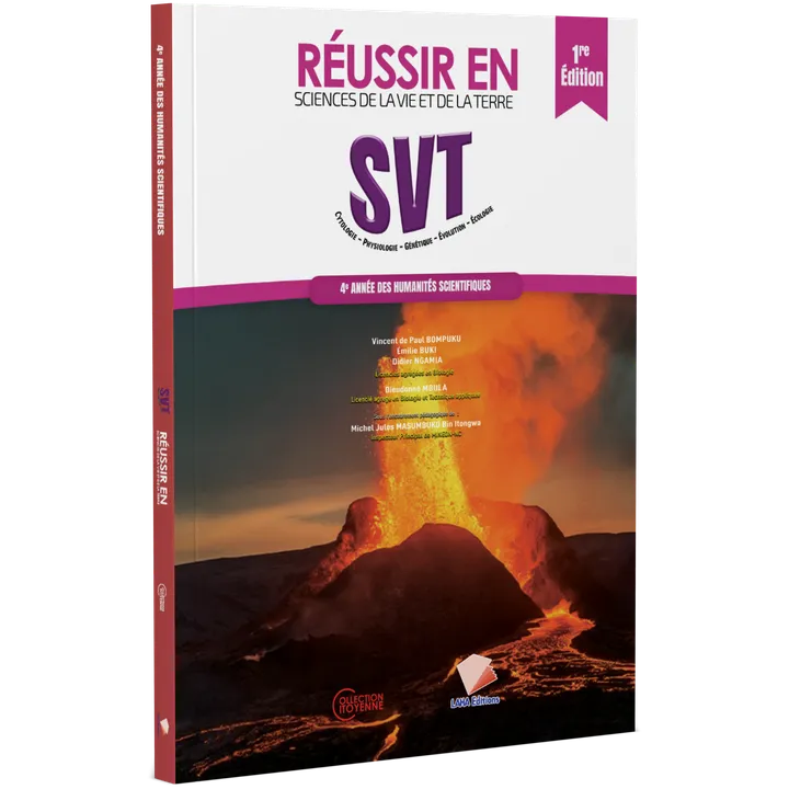 Couverture de Réussir en SVT - 4ème Année Hum (Manuel)